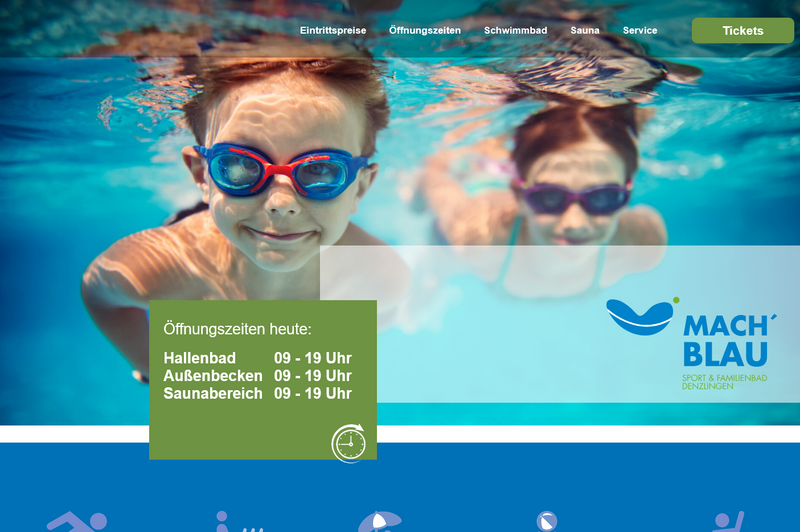 Startseite von mach blau Startseite von mach blau