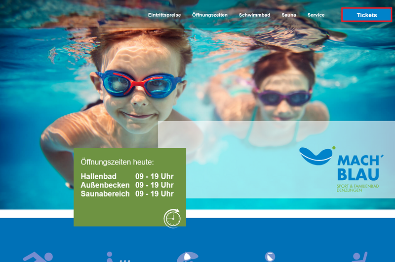 Ticketverkauf vom mach blau Ticketverkauf vom mach blau